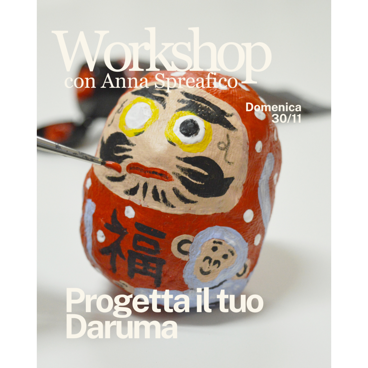Workshop, progetta il tuo Daruma, con...