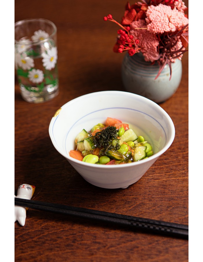 Edamame, pomodori e...