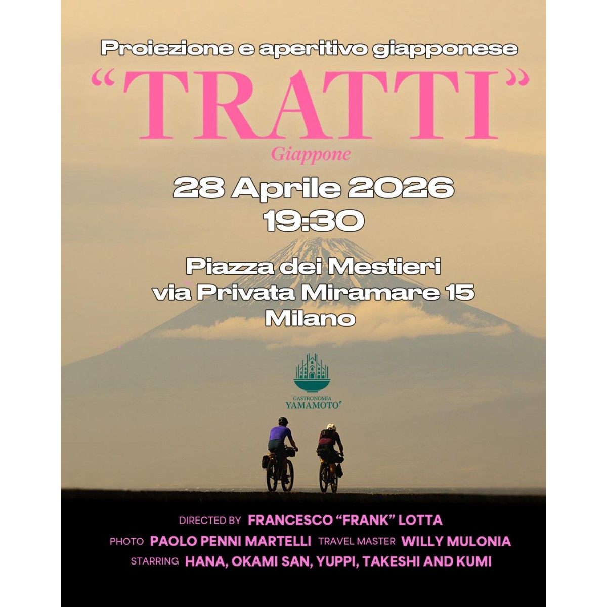 TRATTI GIAPPONE Proiezione con...