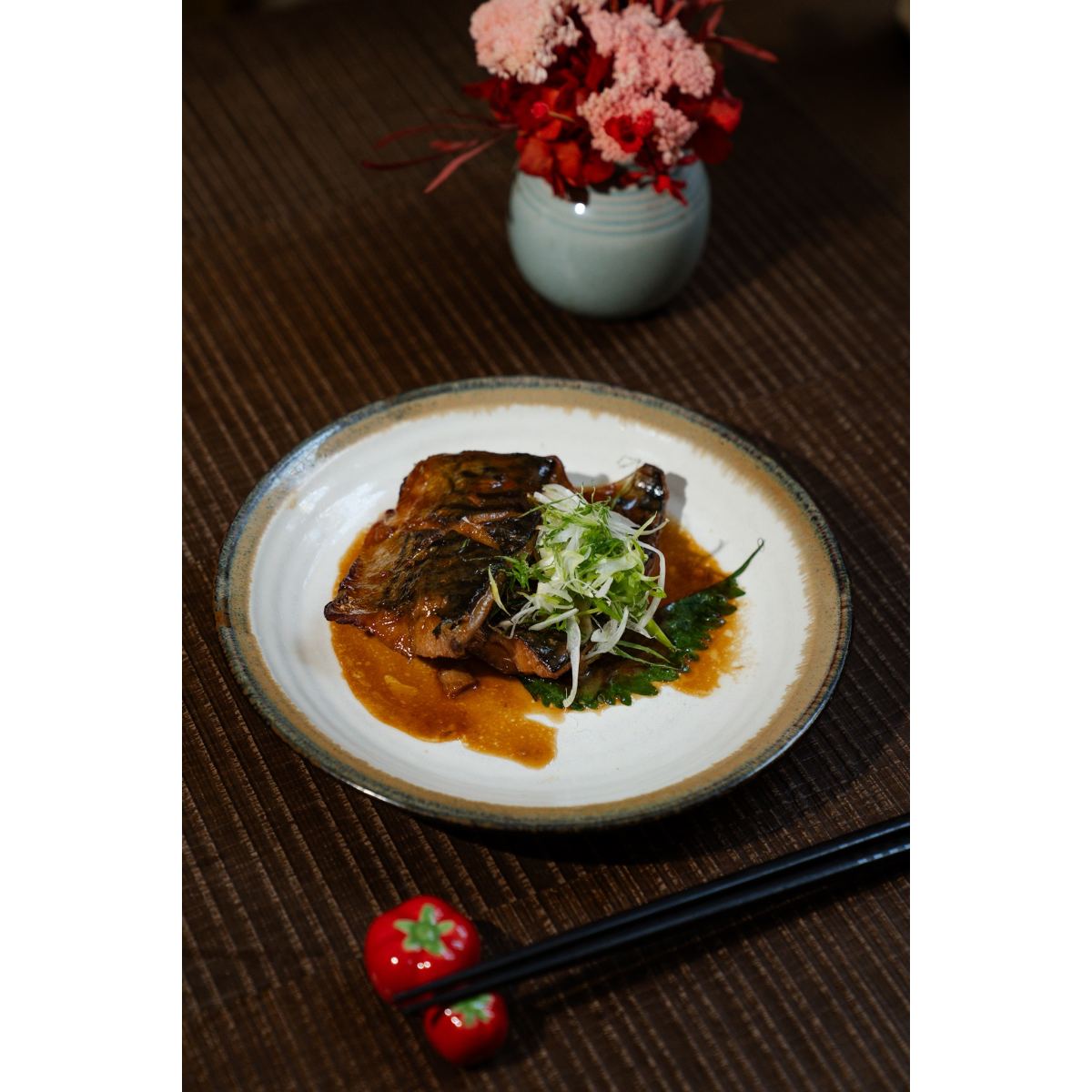 Sgombro grigliato con salsa miso
